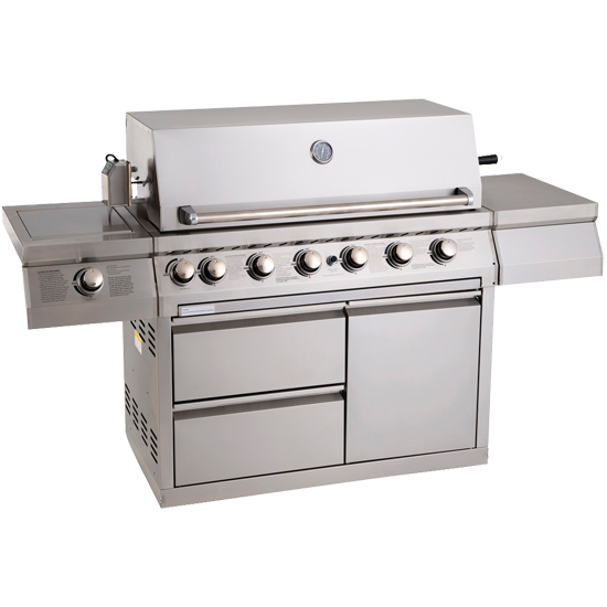 BBQ 120cm + Trolley + Wok