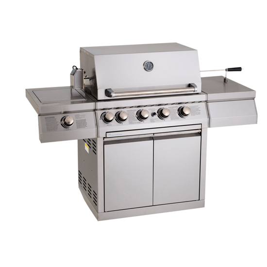 90cm BBQ + Trolley + Wok