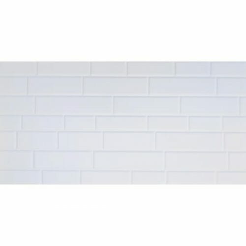 Matt White Brick Pattern