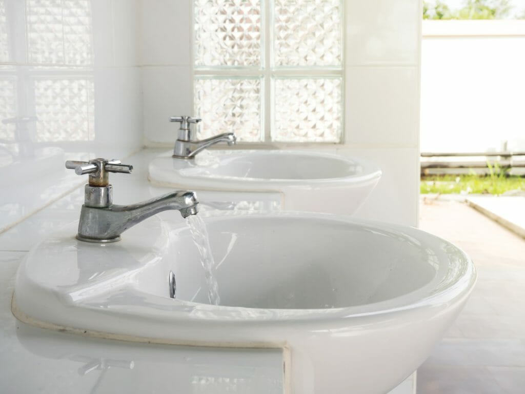 Out-dated bathroom tap