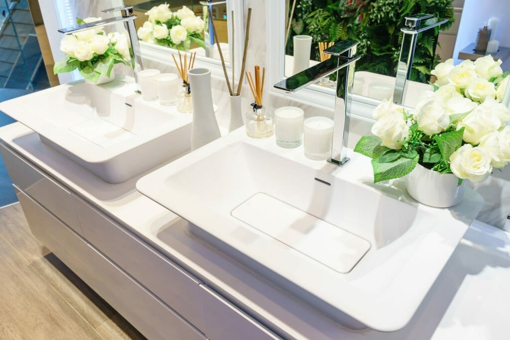 double bowl vanity