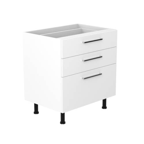 80cm 3 Drawer Base Cabinet